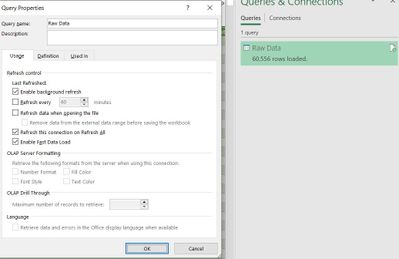 Refresh All button, multiple Query Tables, and VBA - Microsoft Community Hub