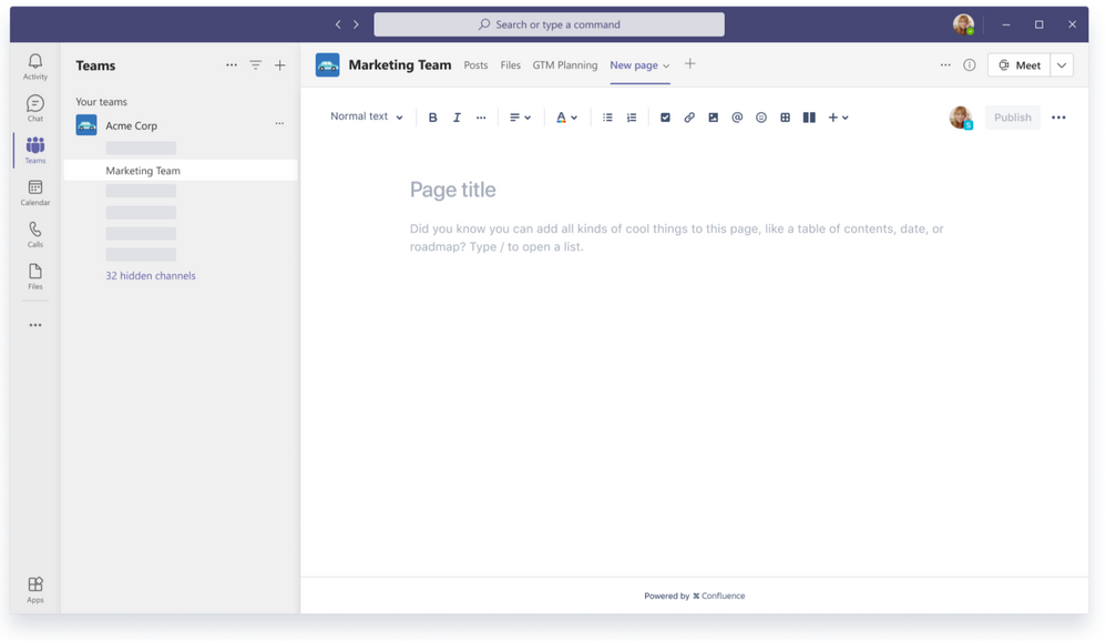 thumbnail image 5 of blog post titled  Updated integrations with Confluence and Zendesk now available in Microsoft Teams  
