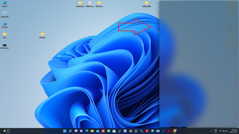 Windows_11 Blurred window pop-up Automatically