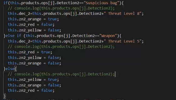 Sample code for detection to threat mapping.