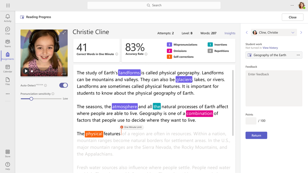 miniatura immagine 3 del post del blog intitolato Novità in Microsoft Teams for Education | giugno 2022 