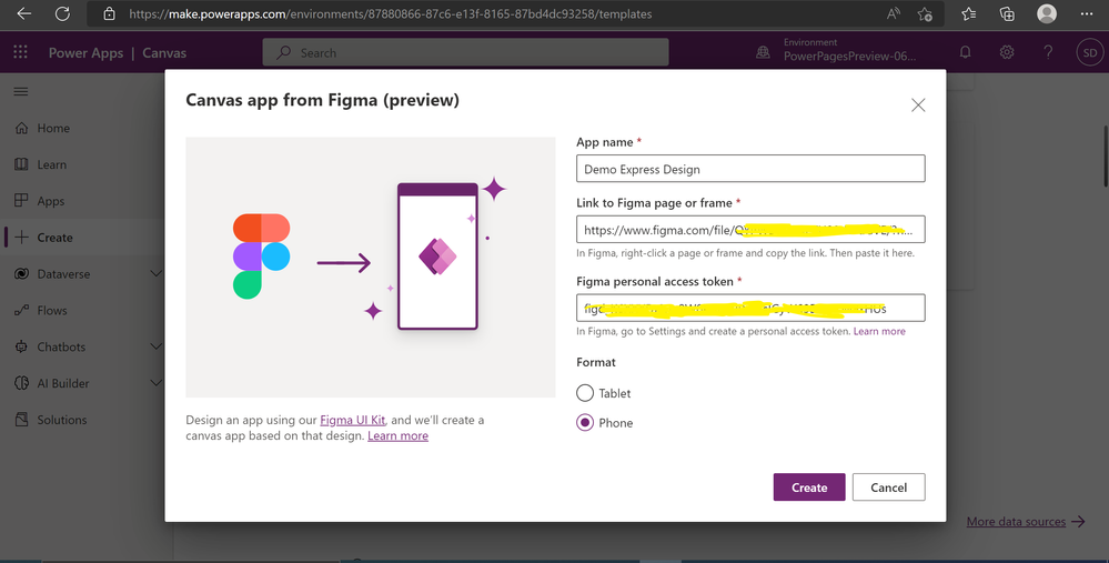 Picture showing Figma to app creation with details