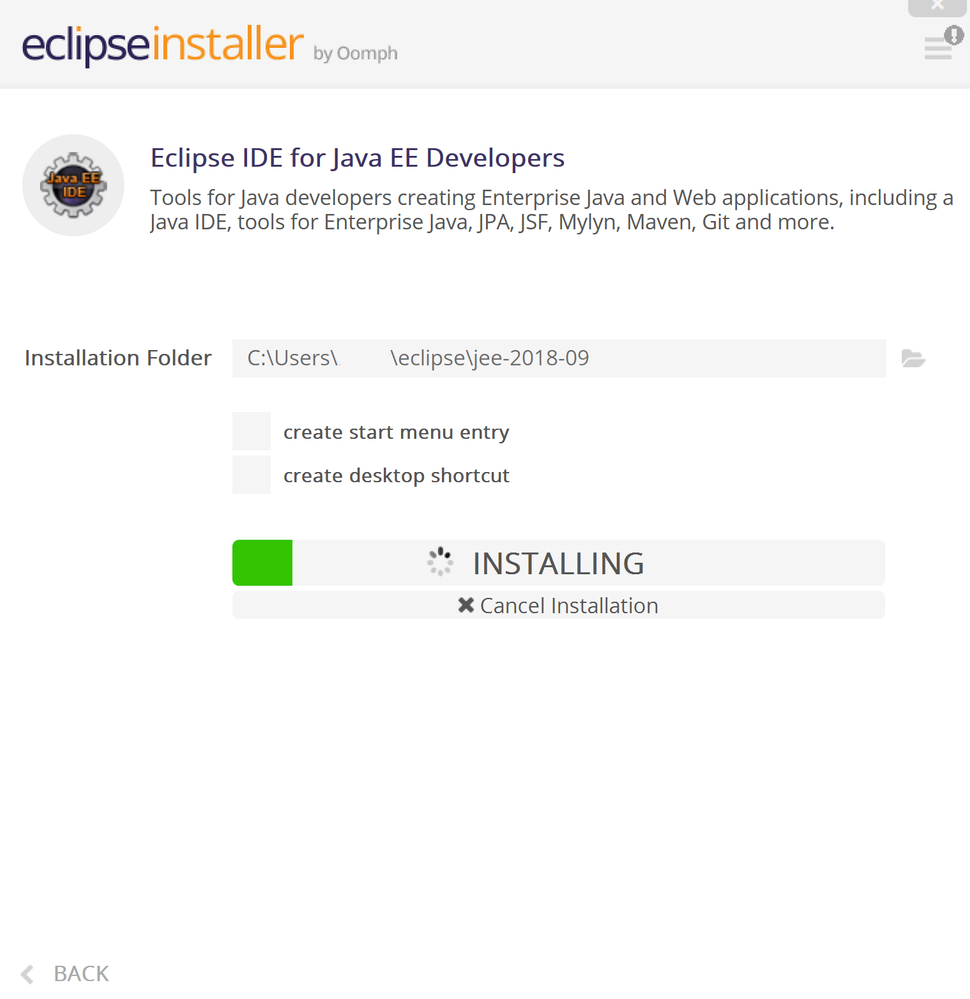 Installing the Eclipse IDE for Java EE Developers