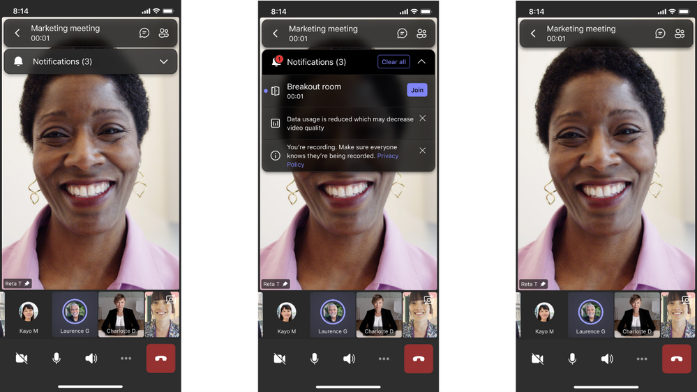 Usability improvements to notifications in meetings for Android.png
