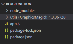 Visual Studio Code folder window