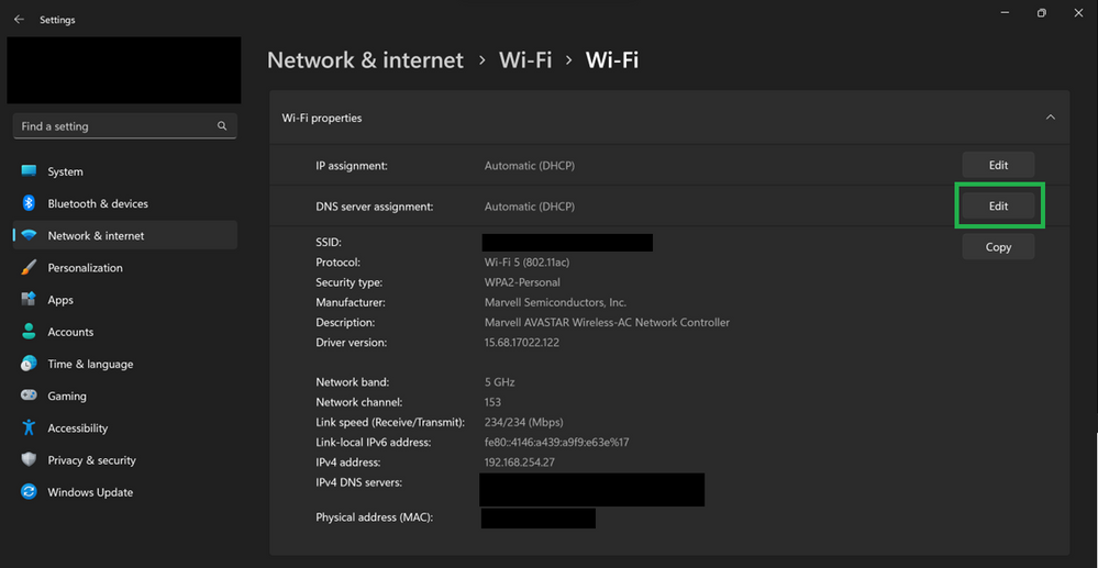 thumbnail image 3 of blog post titled DNS over TLS available to Windows Insiders 
