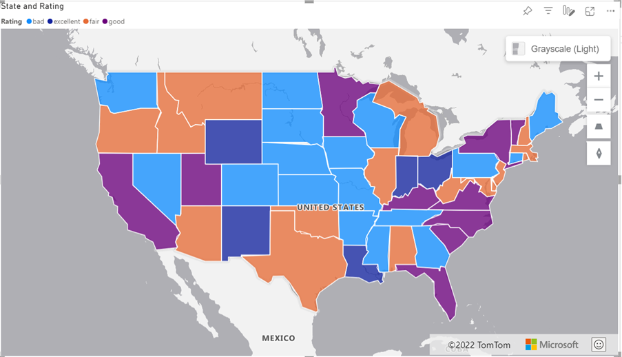 Filled Map is now available in Power BI Azure Maps Visual