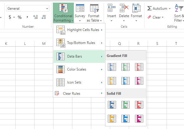 Conditional formatting