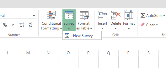 Excel surveys