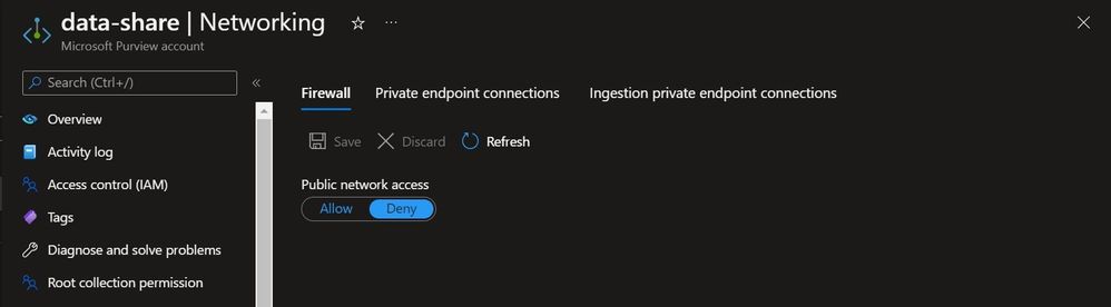 Purview firewall settings