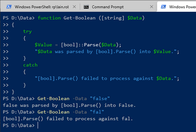 Powershell: how to use an if condition with true false - Microsoft  Community Hub