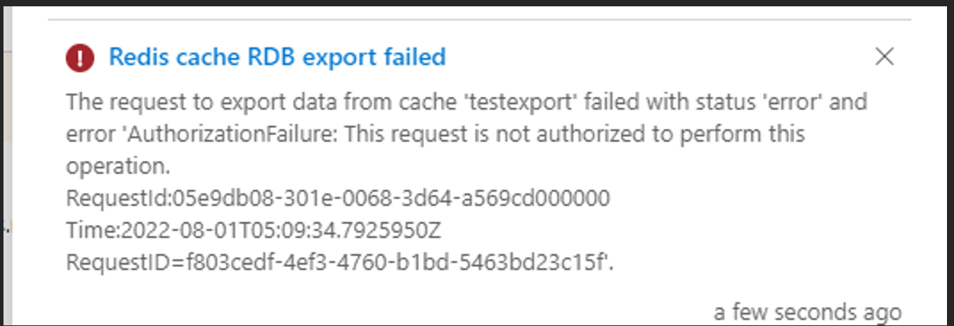 Common Scenarios When Exporting/Importing Azure Redis Cache