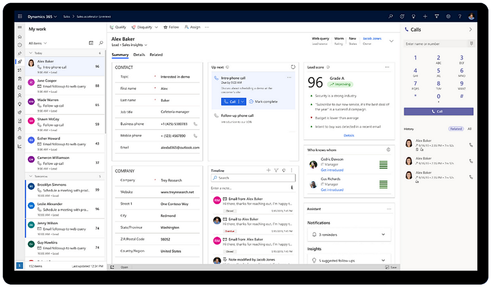 Azure Communication Services support for Teams identities enables built-in calling capabilities for Dynamics 365 Sales