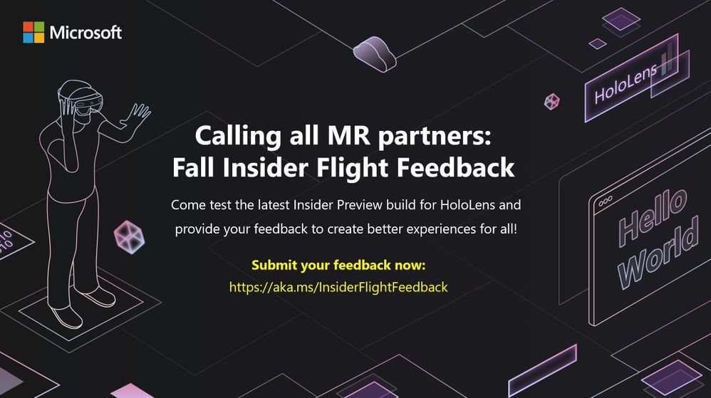 Calling all MR Partners: Test the new Insider Flight for HoloLens today!