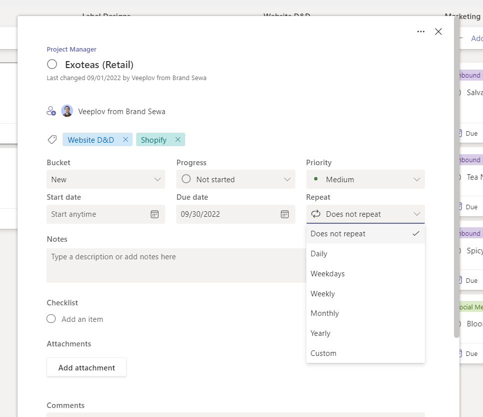 How to manage recurring tasks in Planner? - Microsoft Community Hub