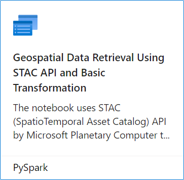 Introducing a Notebook gallery image to process Geospatial data from Planetary Computer with STAC AP