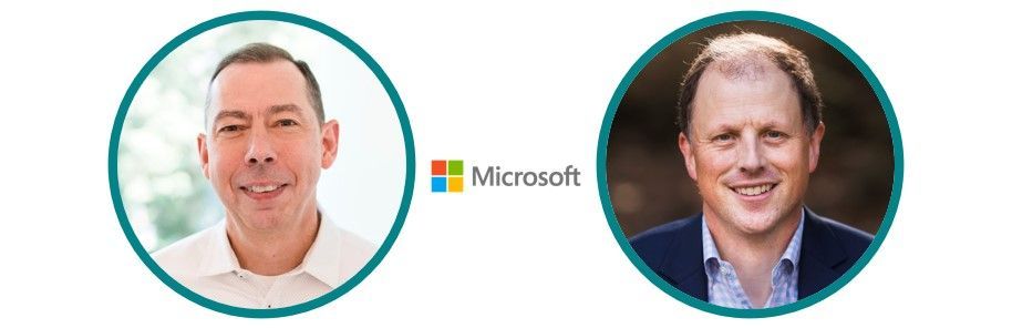 Intrazone guests | Left-to-right: Kerry Olin (Microsoft CVP, HR Services) [guest] and Jay Clem (Microsoft Partner and GM) [guest].