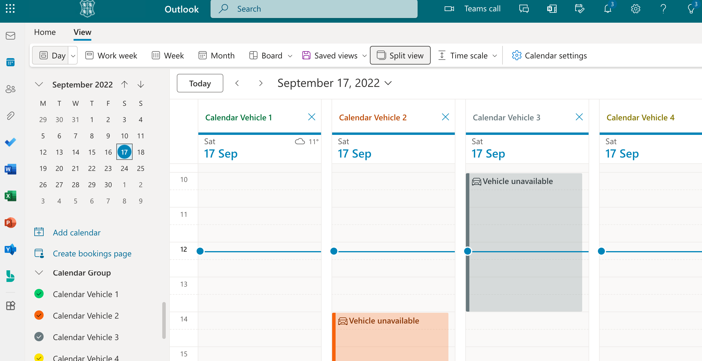 How do I display a calendar in SharePoint communication site