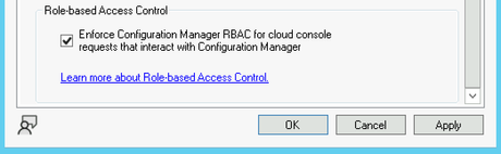 Screenshot of how to configure role based access control