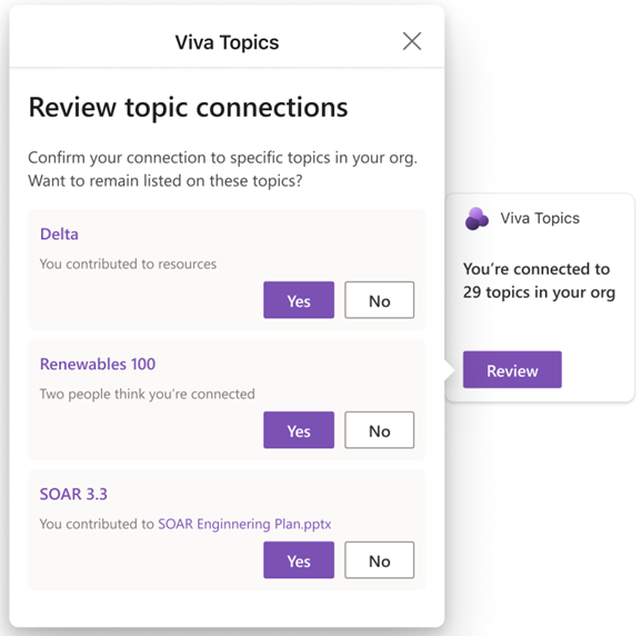 thumbnail image 5 of blog post titled 
	
	
	 
	
	
	
				
		
			
				
						
							Viva Topics: New adoption dashboard and experiences in Teams Channels, Viva Connections and Outlook
							
						
					
			
		
	
			
	
	
	
	
	
