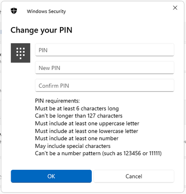 Windows Password requirements are applying to PIN requirements - Microsoft  Community Hub