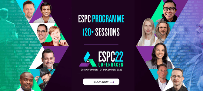 The European SharePoint Conference 2022 (ESCP22) in Copenhagen, Denmark is filled with 120+ sessions with numerous subject matter experts to learn from. Join in November 28 thru December 1, 2022.