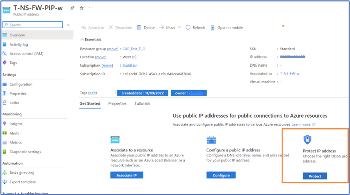 Exclude Public IP addresses in Azure DDOS network protection