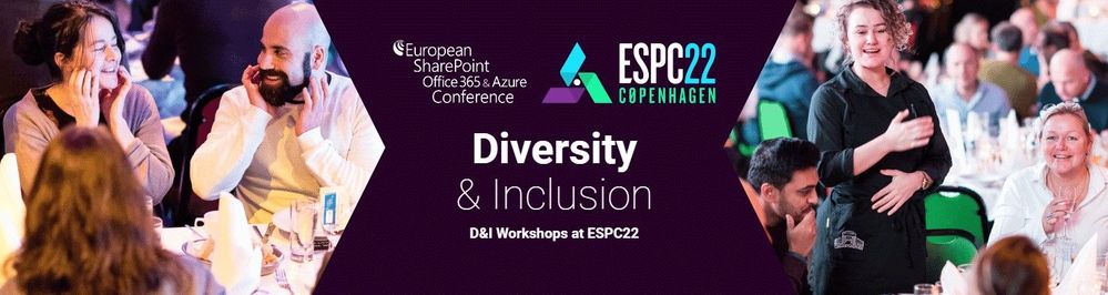 Diversity and Inclusion workshops at the European SharePoint Conference 2022 in Copenhagen, Denmark.