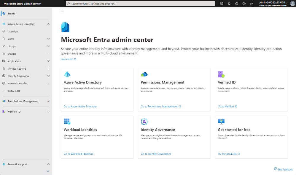 New Admin Center Unifies Azure AD with Other Identity and Access Products