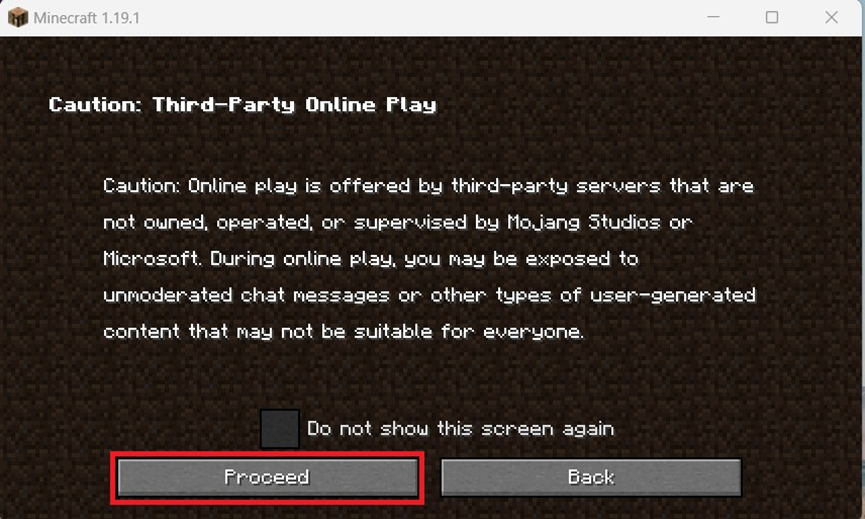 Minecraft online servers