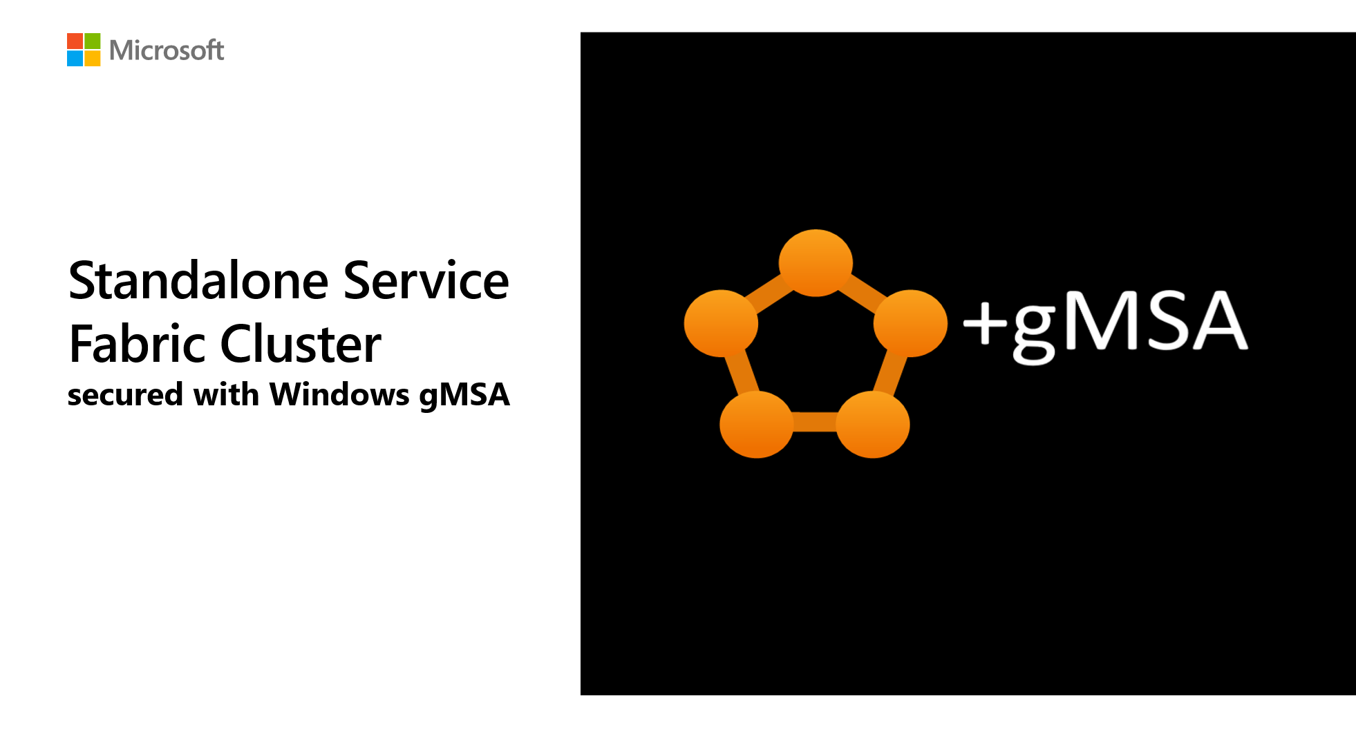 Standalone Service Fabric Cluster secured with Windows gMSA