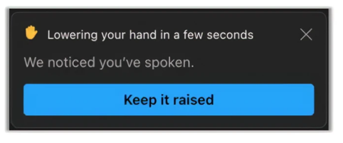 Automatic lowering of hand in meeting.png
