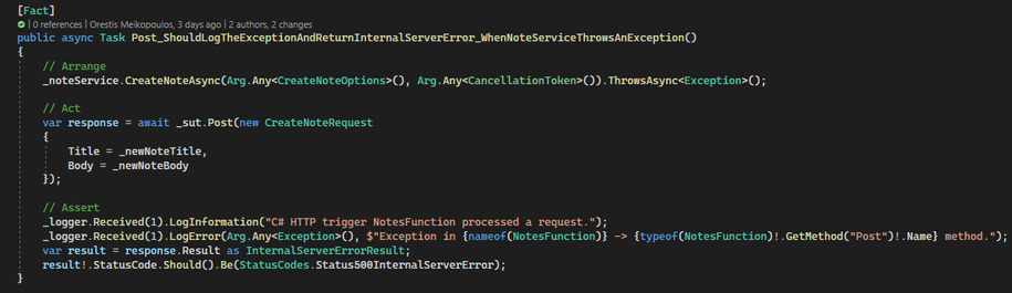 Azure Functions - Part 2 - Unit and Integration Testing