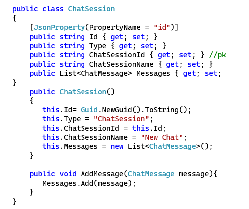 Chat Session model