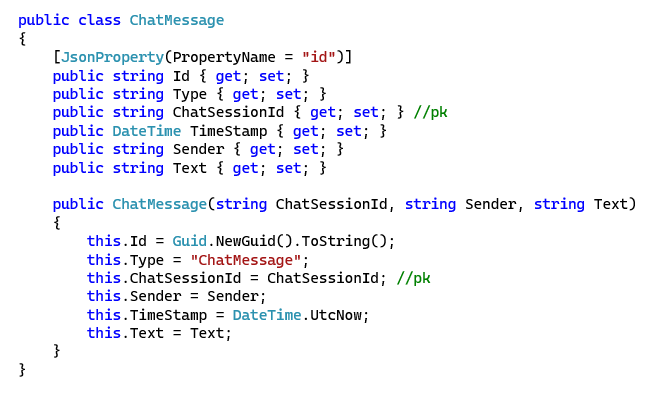 Chat Message model