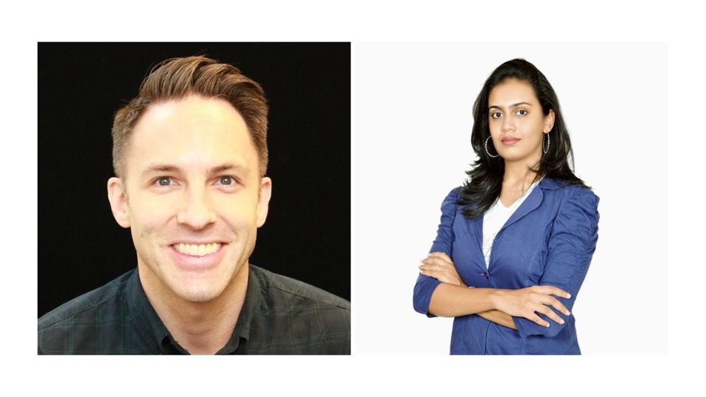 The Intrazone guests, left-to-right: Matt McKenzie (Director of product marketing – Microsoft) and Sudha Narayanan (Senior product manager – Microsoft).