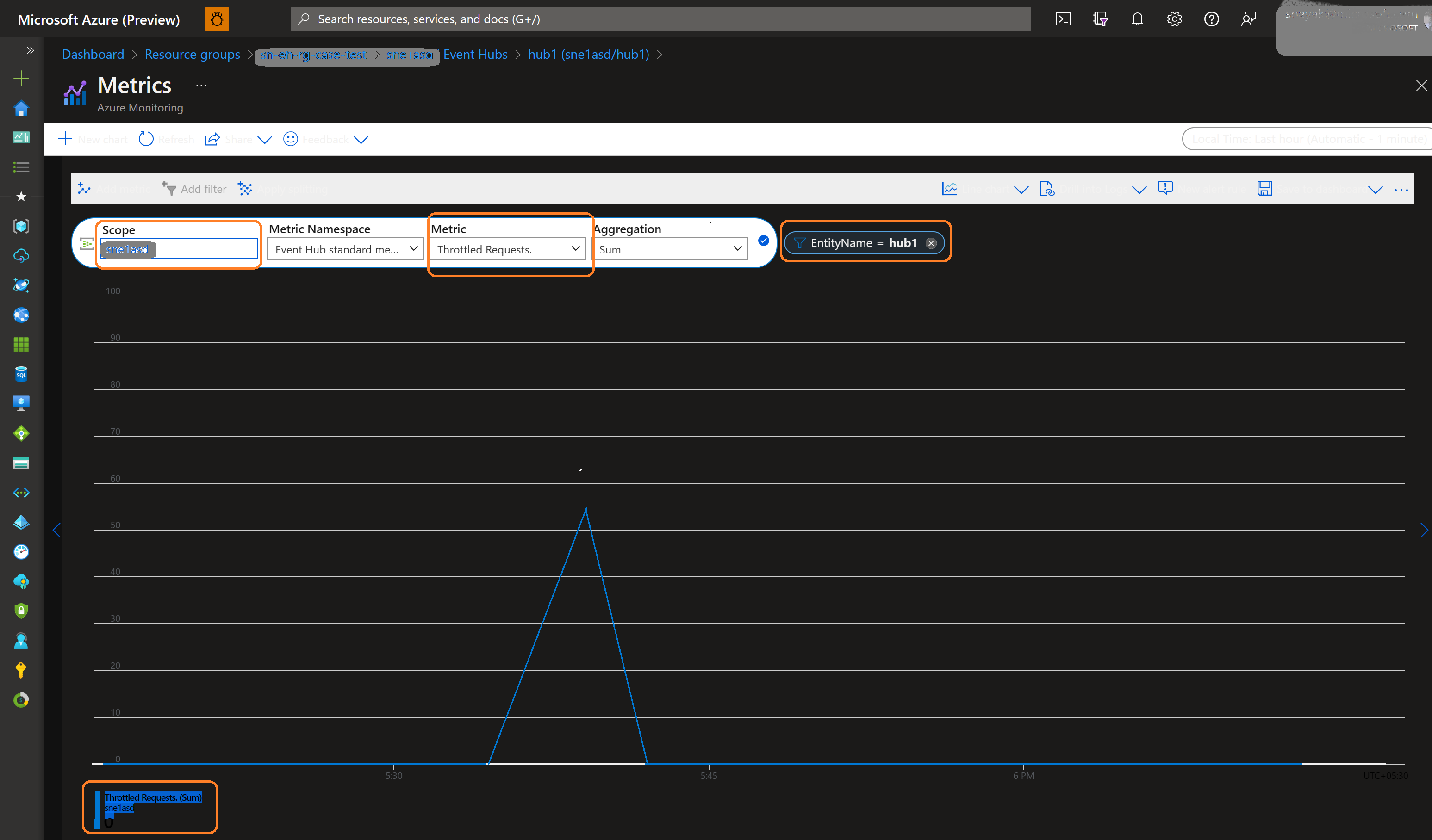 Few platform logs and metrics go missing when streaming them from Diagnostic Setting to Event Hub...