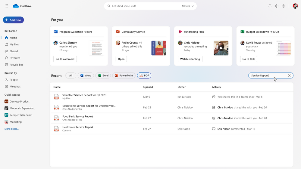 thumbnail image 6 of blog post titled Experience the New OneDrive: Fast, Organized, and Personalized 