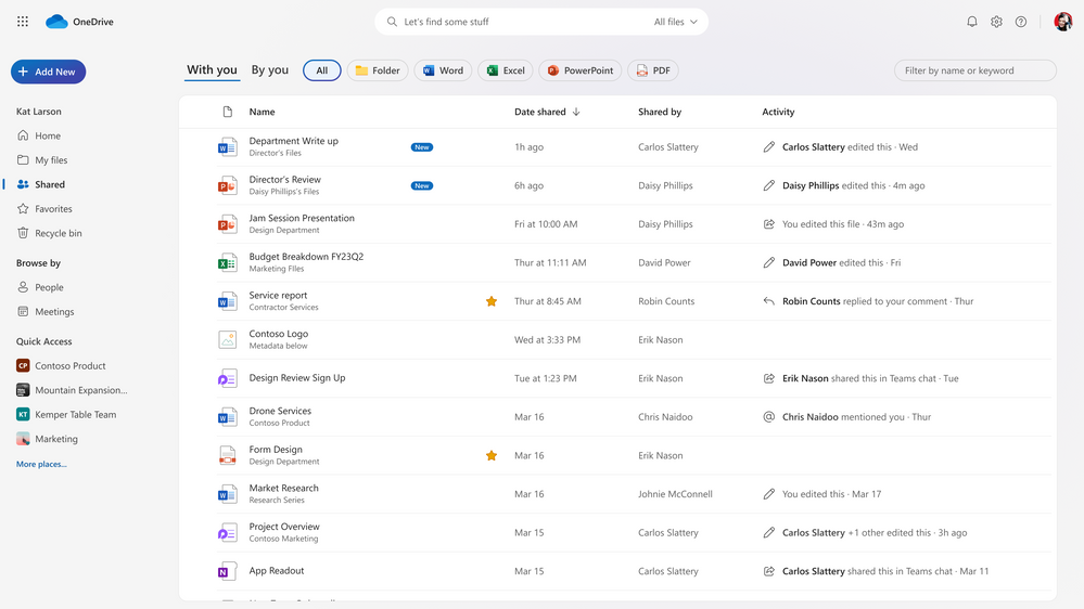 thumbnail image 3 del post del blog intitolato Scopri il nuovo OneDrive: veloce, organizzato e personalizzato