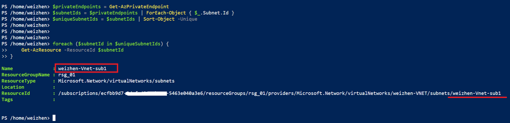 How To List All VNET Subnets Used for Private Endpoints of App service using PowerShell Script - Microsoft Community Hub