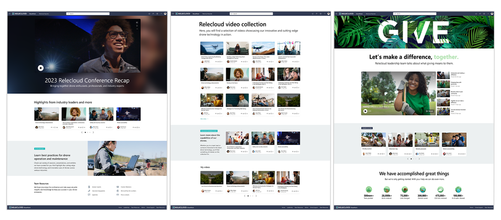 Create Video Pages from SharePoint or directly from the video in Stream.