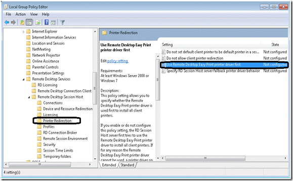 Using Remote Desktop Easy Print in Windows 7 and Windows Server 2008 R2 -  Microsoft Community Hub