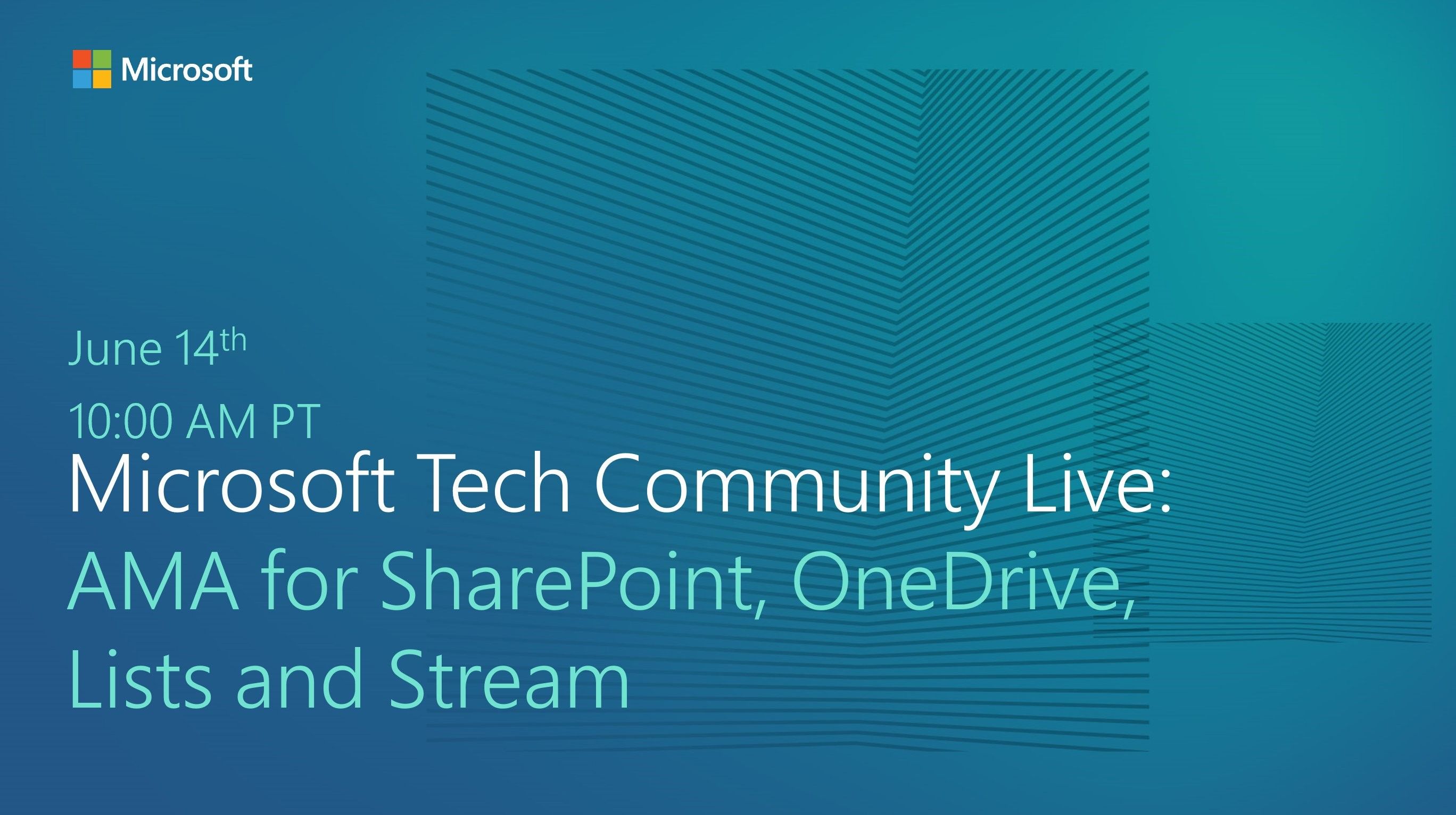 Tech Community Live Microsoft Ask Microsoft Anything AMA für SharePoint OneDrive-Listen und -Streams