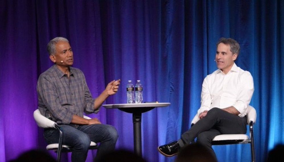 The Intrazone audio snippet guest, Rajesh Jha - Executive Vice President Microsoft Experiences + Devices, talking with Jeff Teper – President Collaborative Apps and Platforms, on stage at the Microsoft 365 Conference in Vegas (May 2nd, 2023).