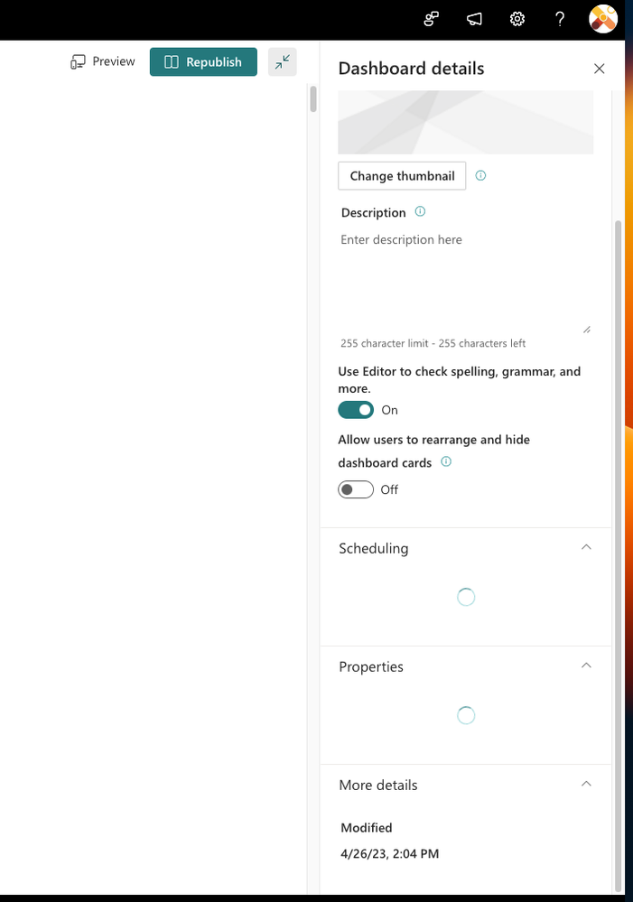 Viva Connections admins can toggle on the switch to enable their end users to be able to rearrange and hide dashboard cards.