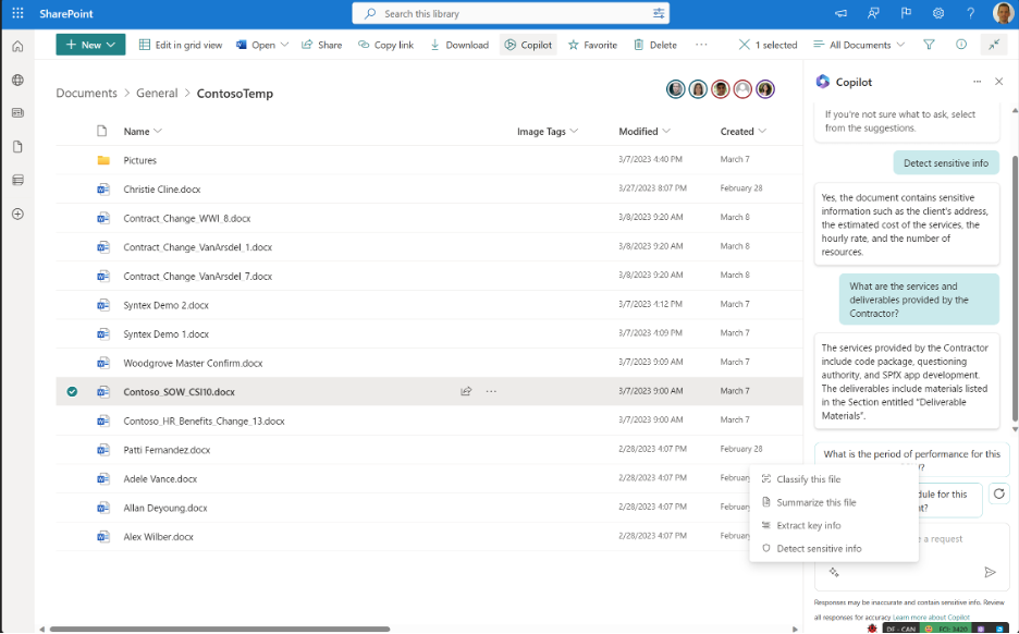 Microsoft Syntex plugins for Copilot brings content management skills to your M365 experiences.