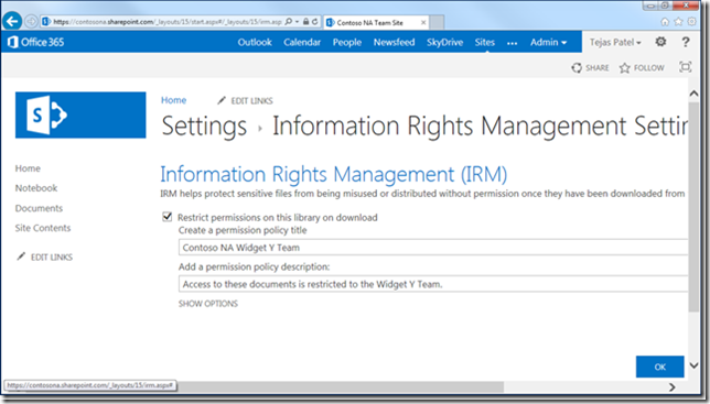 Office 365 Information Protection using Azure Rights Management - Microsoft  Community Hub