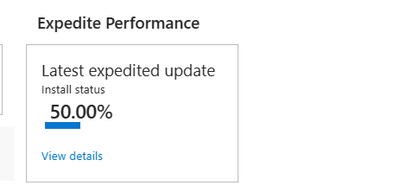 Expedite performance card in Windows Update for Business reports