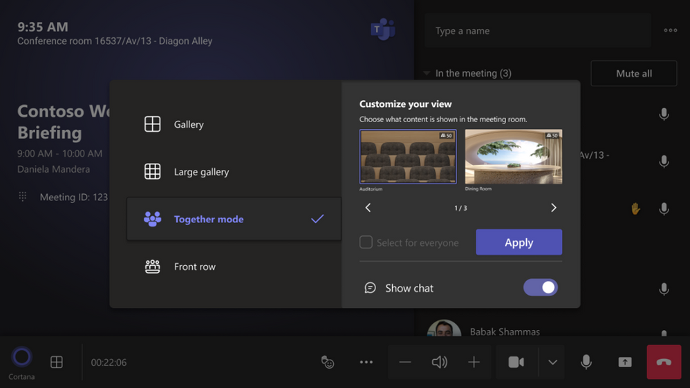 View Together mode for everyone on Teams Rooms for Windows.png