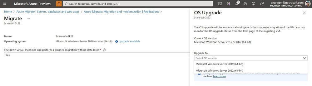 Windows Server end-of-support (EOS): Upgrade seamlessly with Azure Migrate (Public preview)